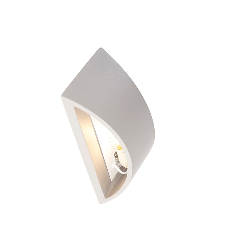 Industriële wandlamp grijs beton - Creil