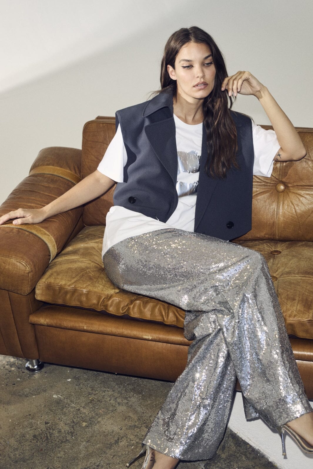 Co´Couture The Kisscc Oversize Tee 33099 4000 white