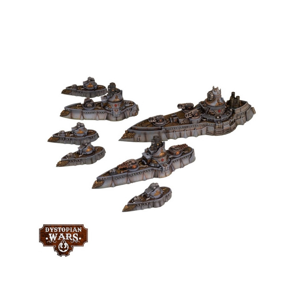 Dystopian Wars: Borodino Battlefleet Set
