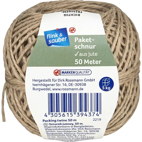 FLINK UND SAUBER PAKETSCHNUR