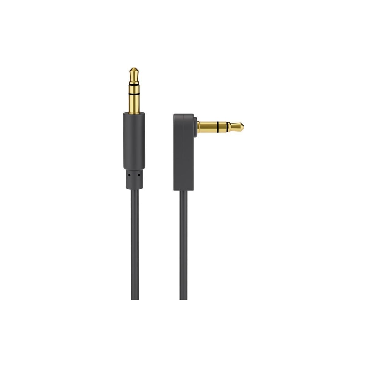 Goobay AUX lydkontakt kabel  3,5 mm stereo  3-pins  slank  CU  vinklet