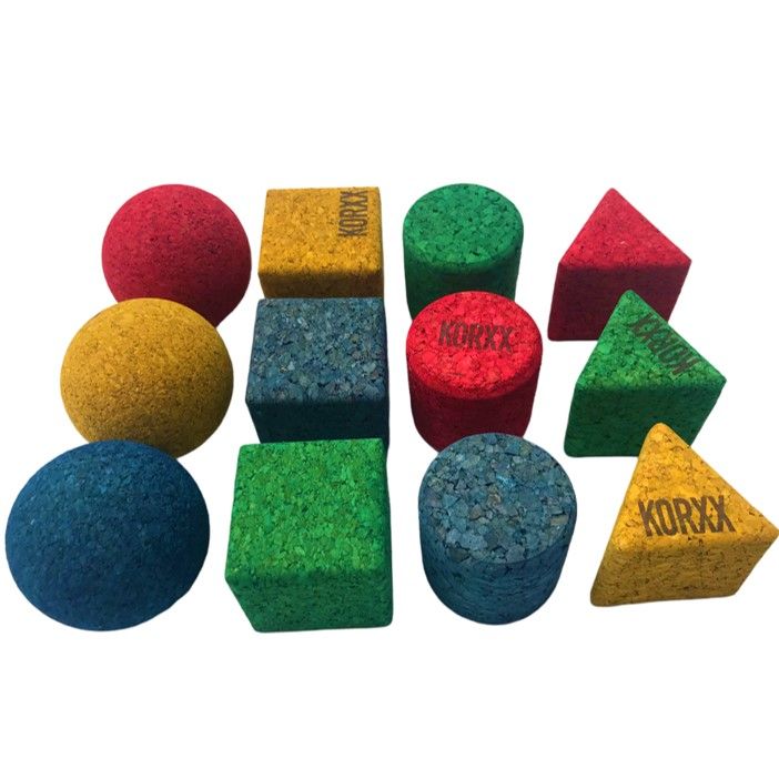 KORXX Geo-Set 12 C Korkspielzeug
