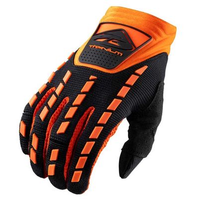 Gants cross Kenny TITANIUM - BLACK ORANGE 2023 - Noir / Orange