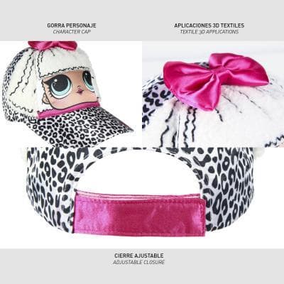 Lol surprise 3D-lue størrelse 53 cm solhatt