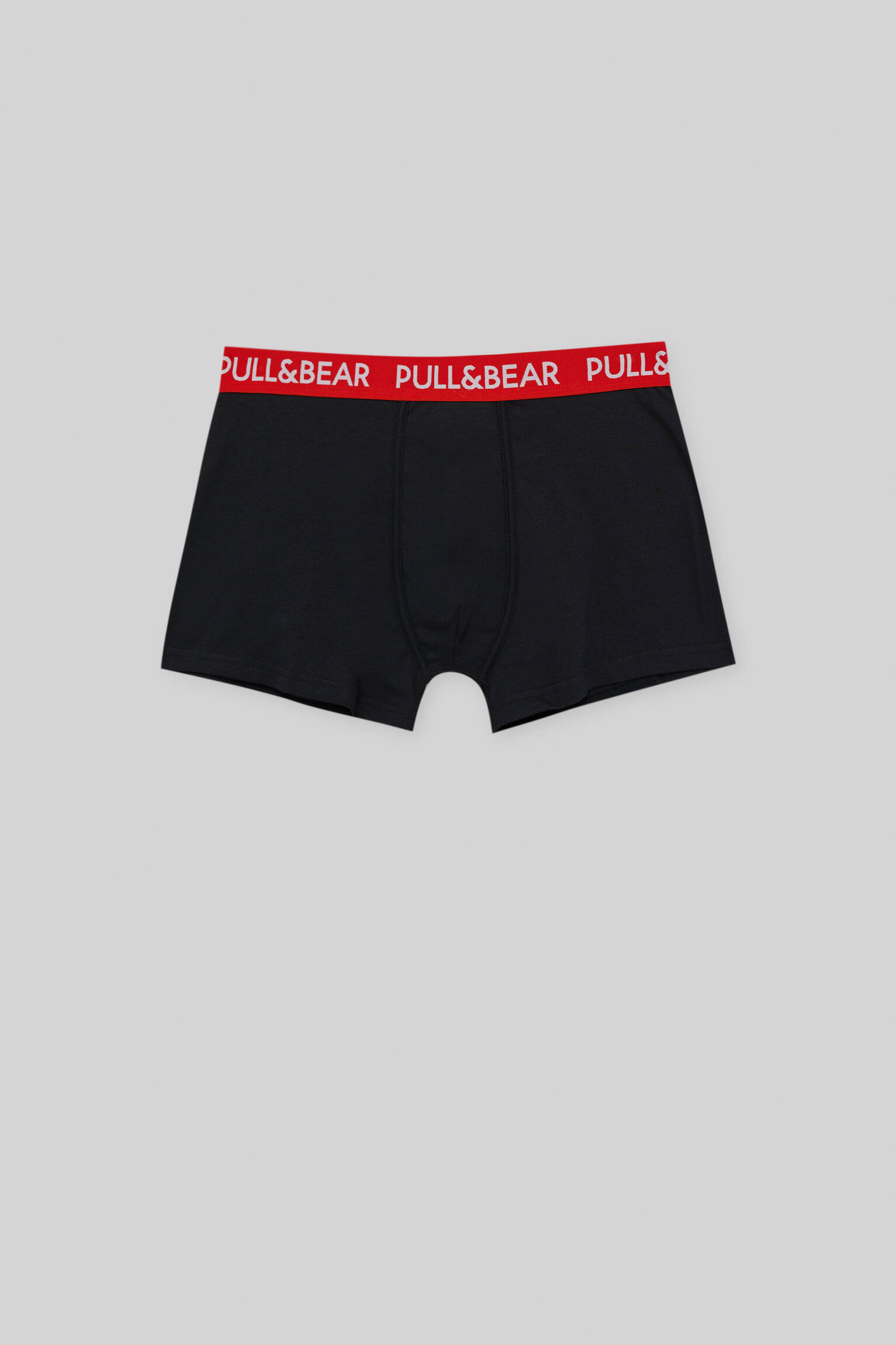 Conjunto de 3 cuecas boxer com cós vermelho - Variadas