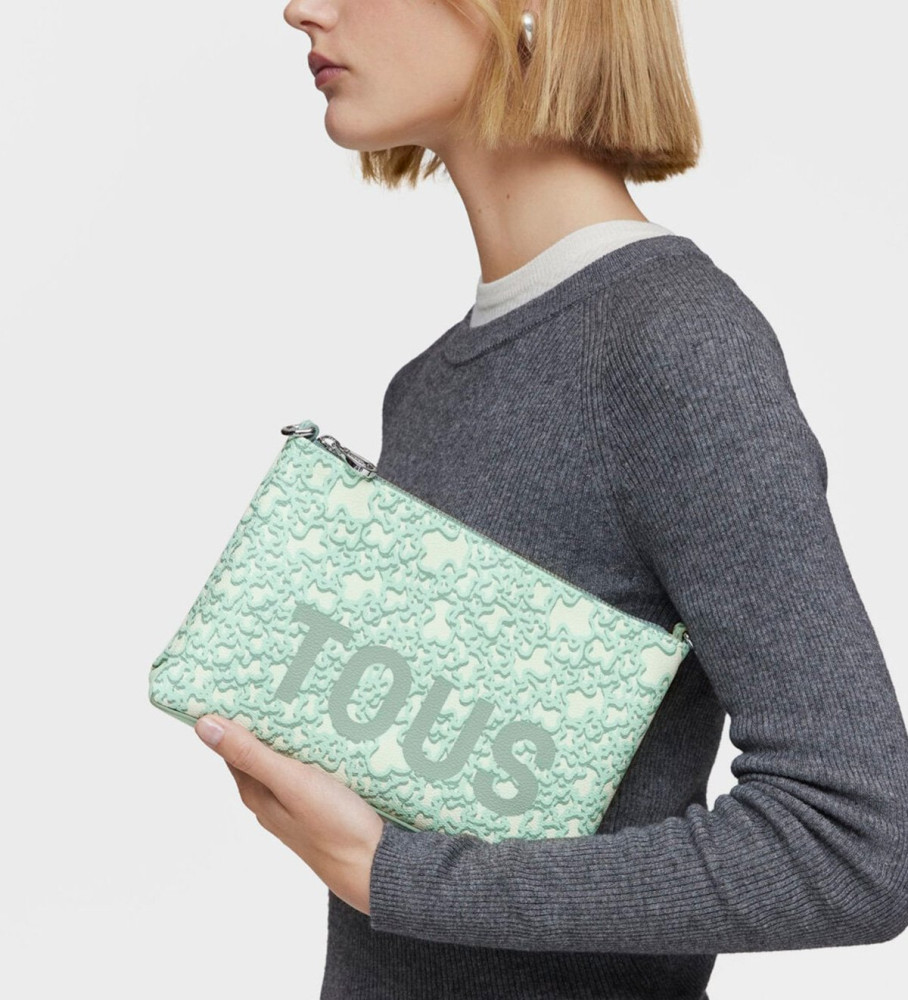 Bolsa de ombro Tous Flat Kaos Mini Evolution Verde