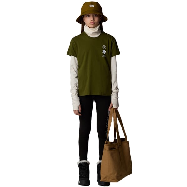 T-shirt THE NORTH FACE G FLOWER GRAPHIC RELAXED S/S TEE FOREST OLIVE