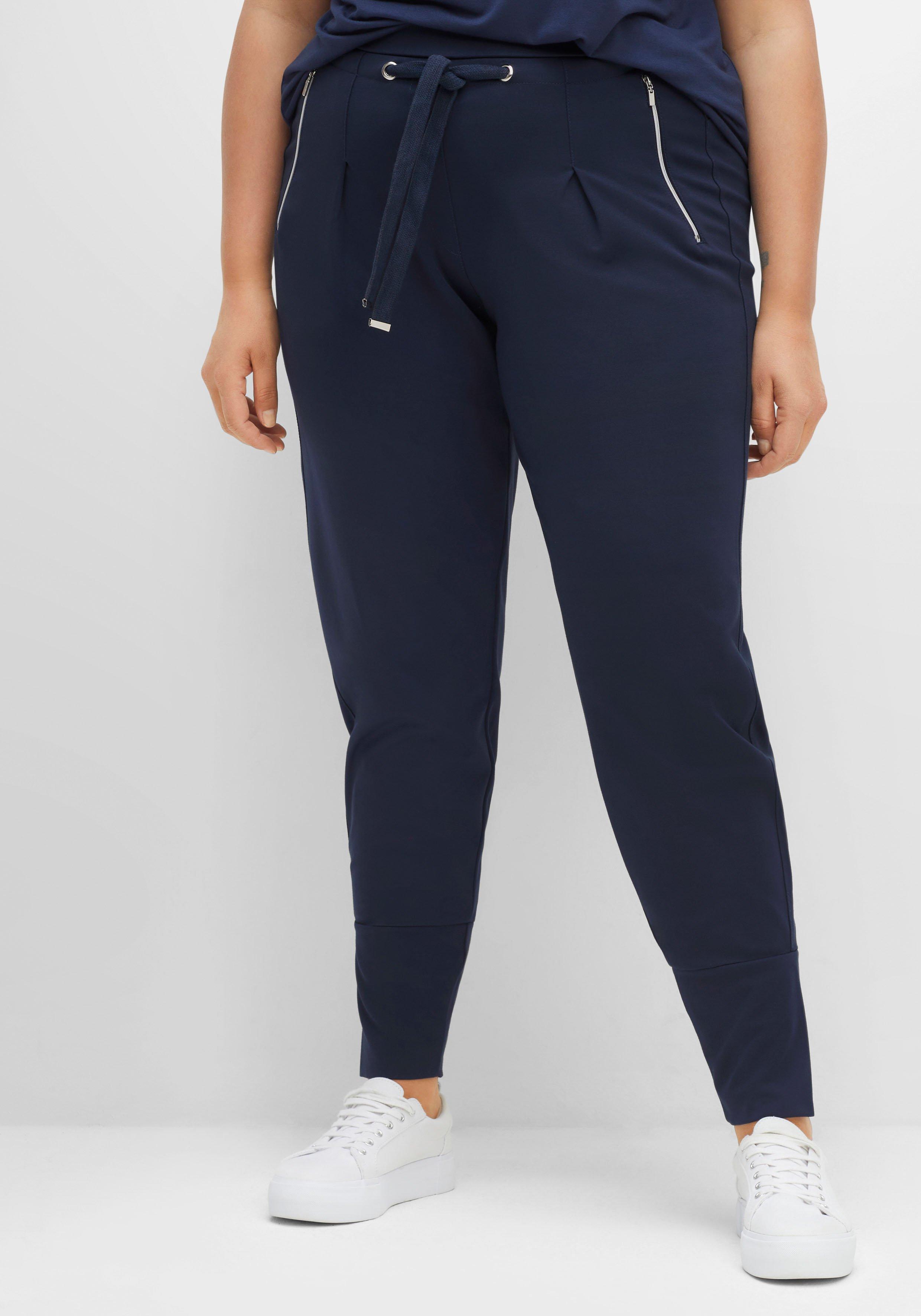 Joggpants mit breitem Saumbündchen