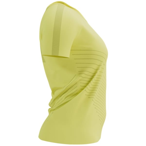 T-shirt running COMPRESSPORT PERFORMANCE SS TSHIRT W GREEN SHEEN