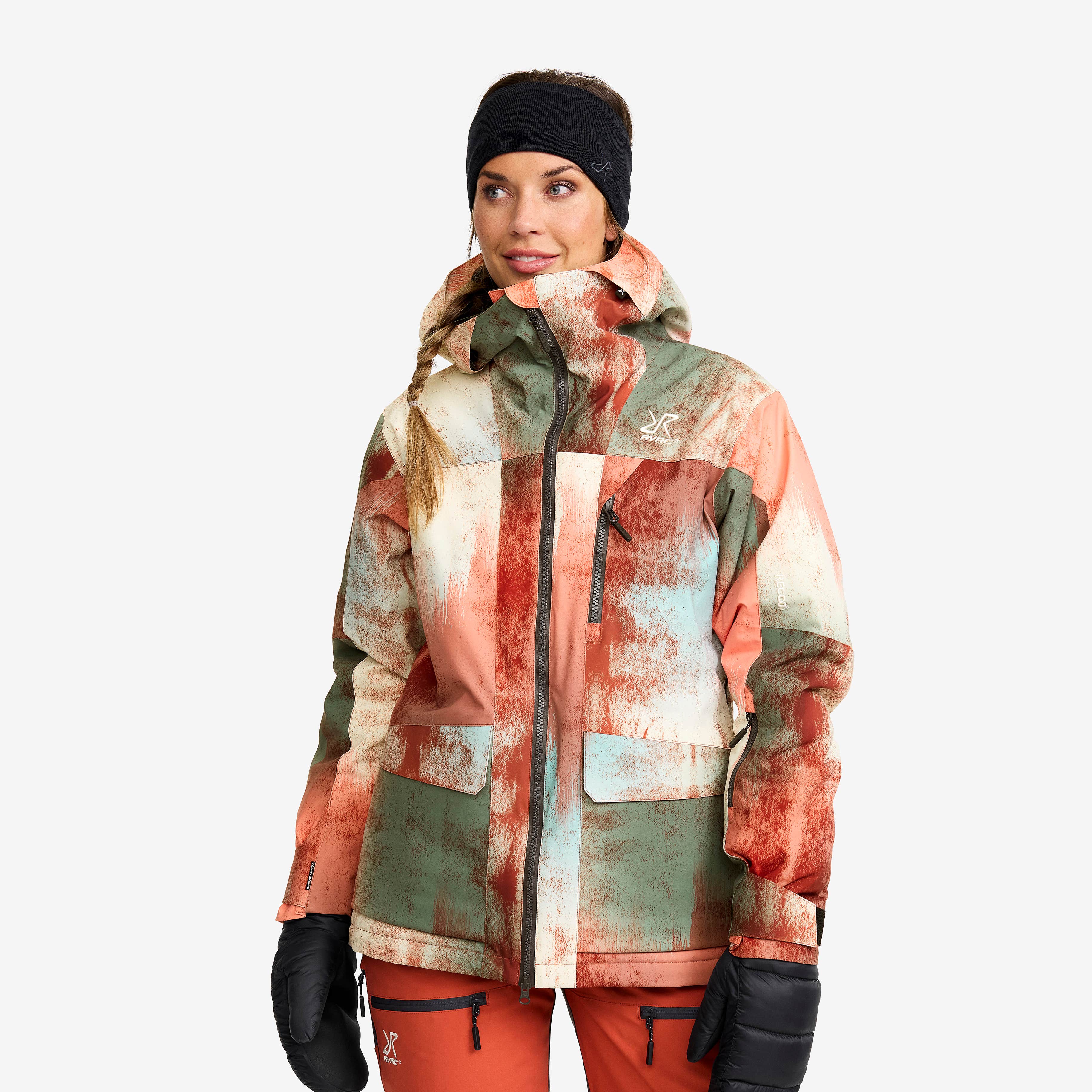 Halo 2L Insulated Ski Jacket Dame Bruschetta/Dusty Green