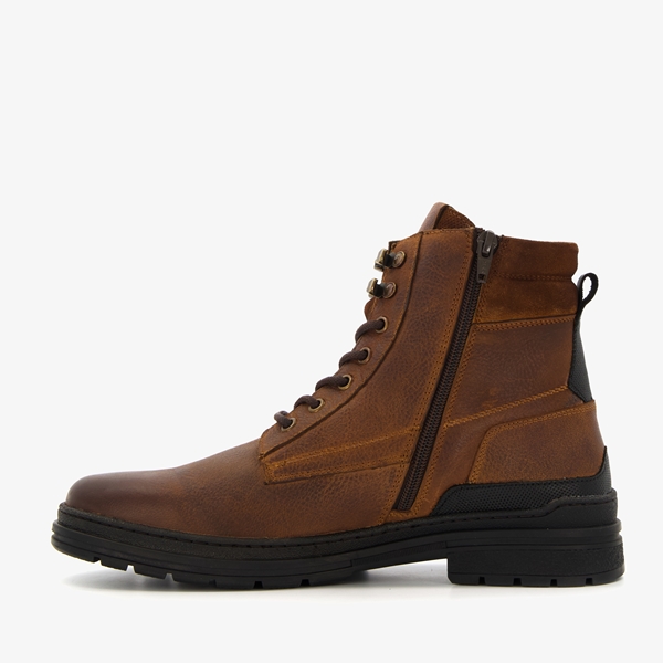 Van Beers leren heren veterboots bruin