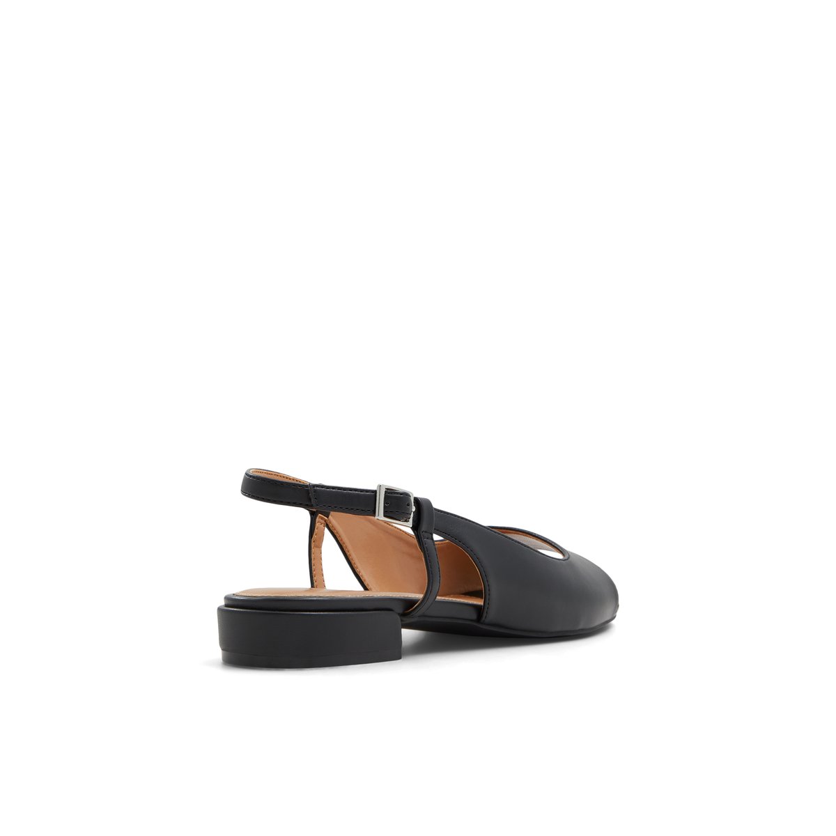K STUDIO-Pank-Ballerine à bout ouvert - Talon bloc - Noir
