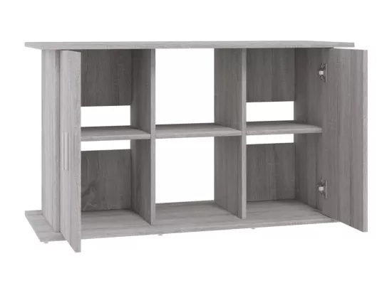 Support pour aquarium sonoma gris 101x41x58cm bois d'ingénierie