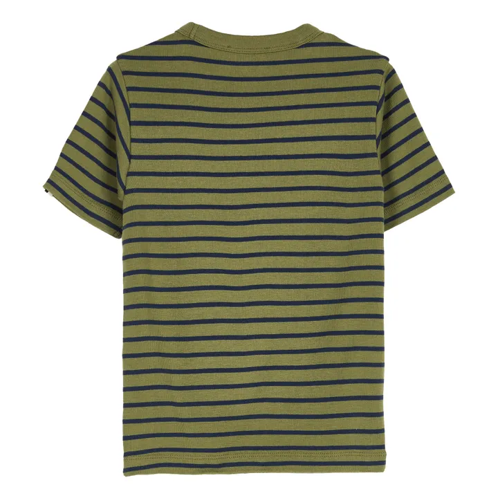 Finger in the nose T-shirt Rayé Sail | Vert