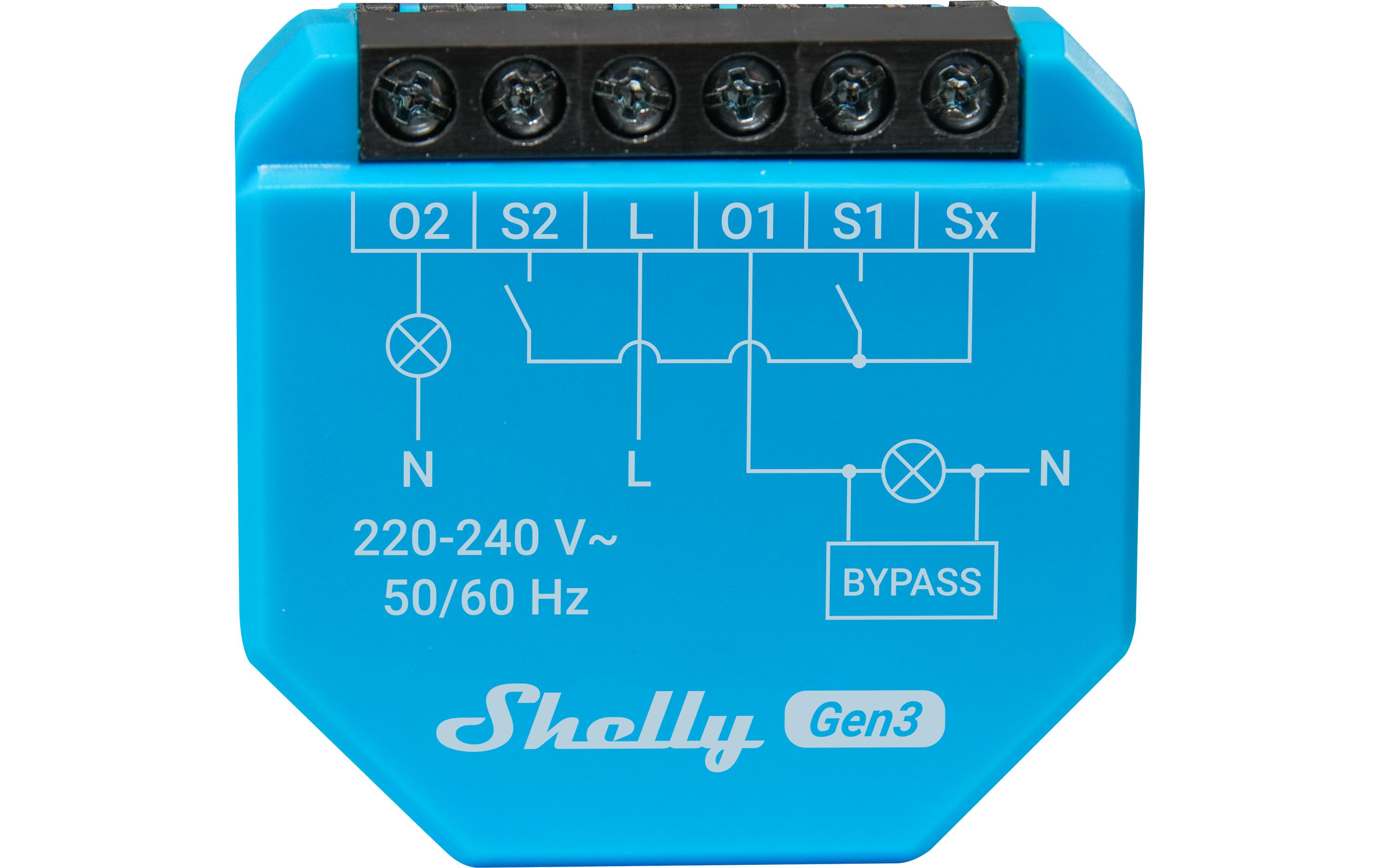 WLAN-Schaltaktor 2 l Gen3 10 A, Bluetooth BypassWiFi-Switch