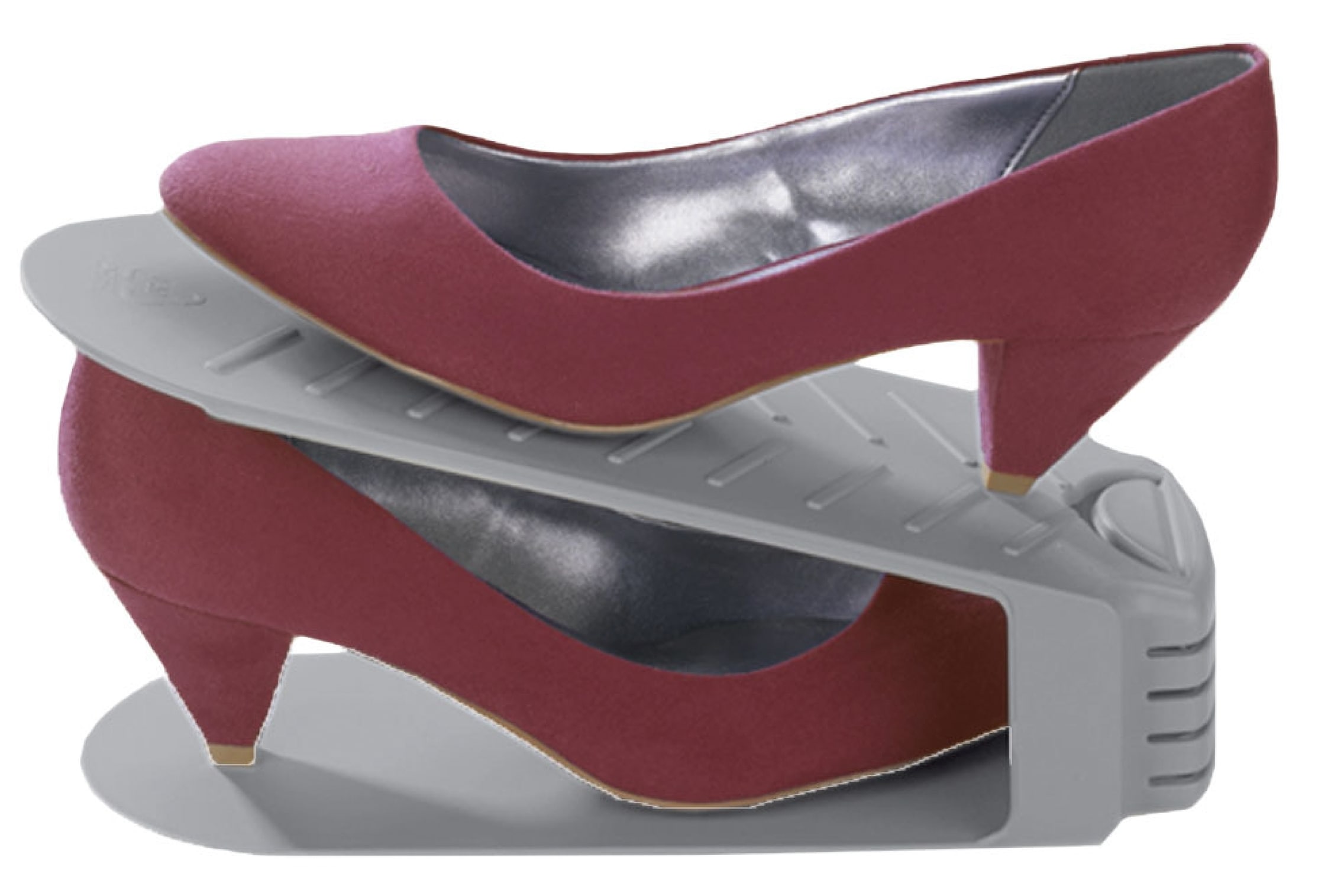 Maximex Schuhstapler »4er« Set, 4 Stk. tlg. Schuhhalter, 50 % mehr Platz im Schuhschrank, Kunststoff, 4-teilig