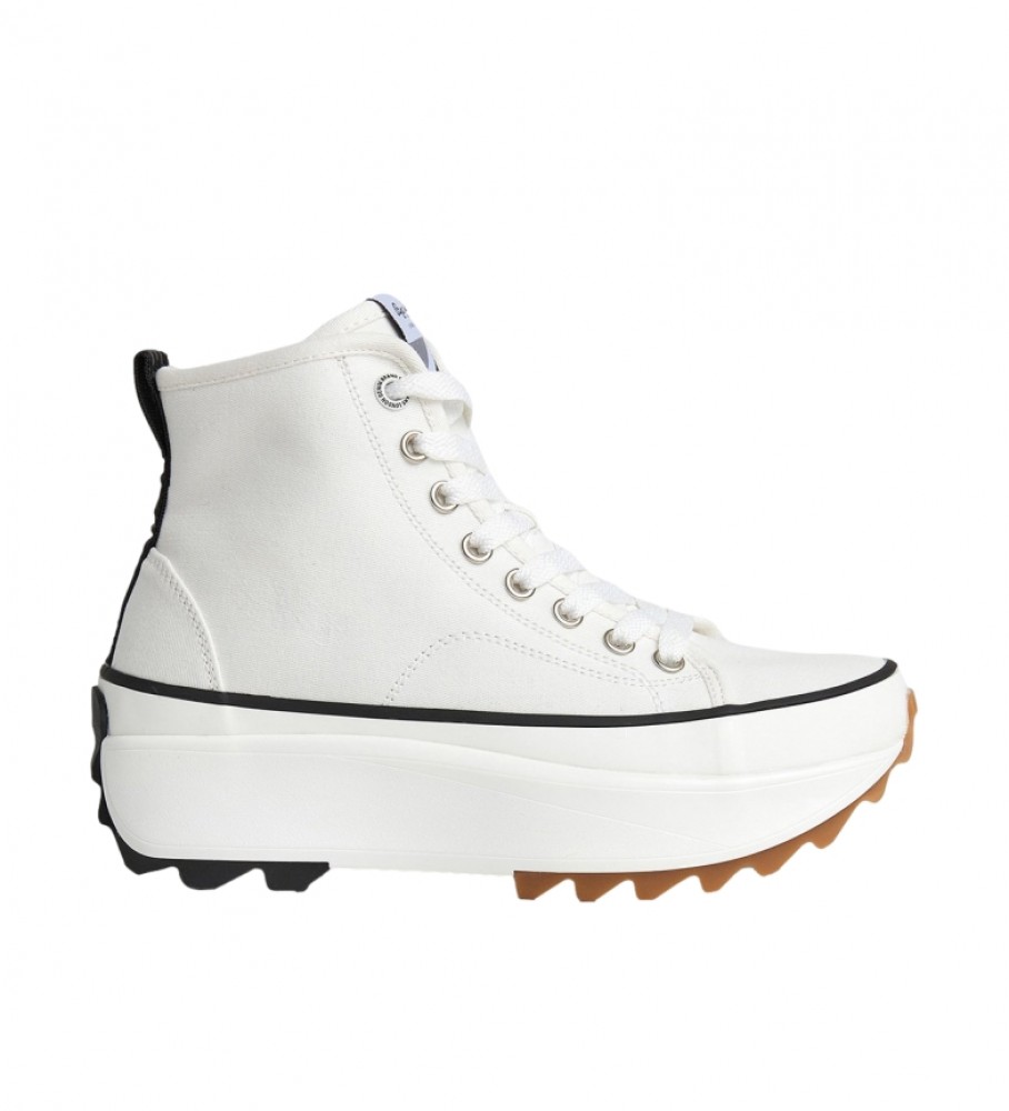 Tênis Pepe Jeans Woking Street Branco - Altura da plataforma: 6,8 cm -