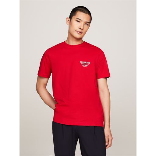 Tommy Hilfiger Global Stripe T-shirt, Primary Red, L