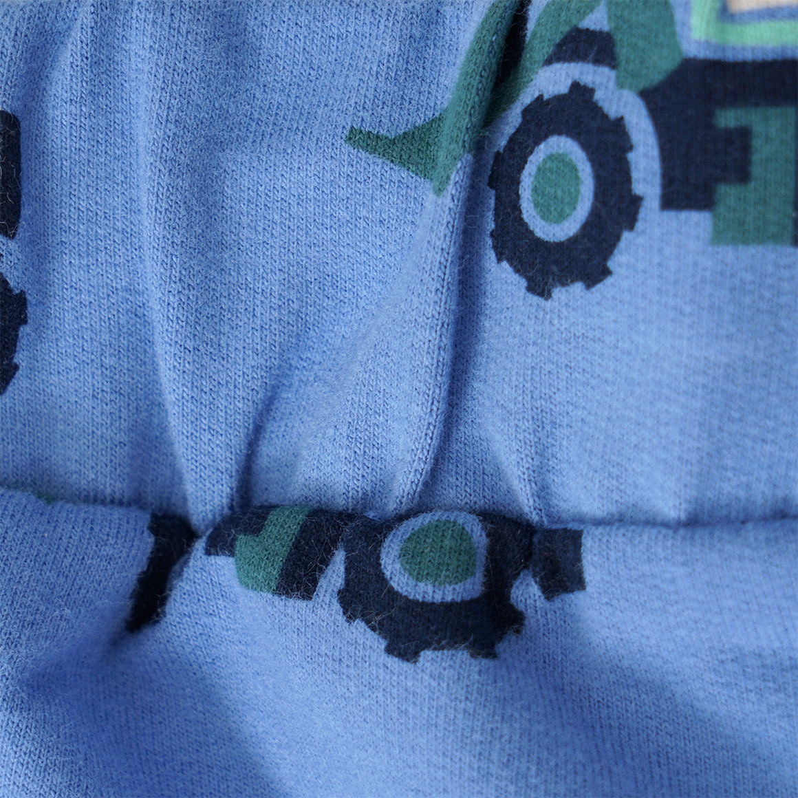 Topomini Baby Jogginghose mit Baufahrzeug-Allover blau
