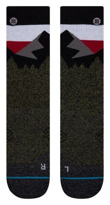 Paire de Chaussettes Stance Outdoor Divide Crew Vert Rouge Gris