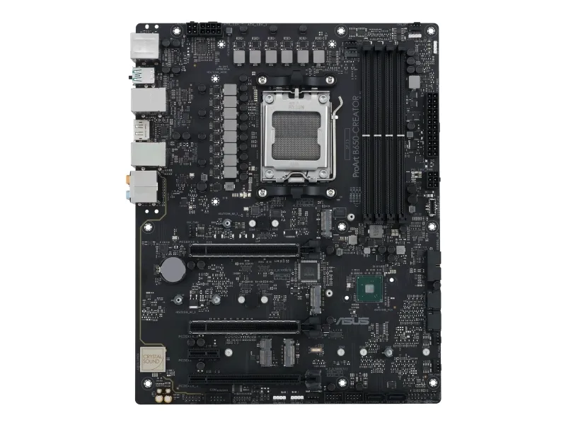 ASUS ProArt B650-CREATOR - Bundkort - ATX - Socket AM5 - AMD B650 Chipset - USB 3.2 Gen 1, USB 3.2 Gen 2, USB-C 3.2 Gen2, USB-C 3.2 Gen 2x2 - Gigabit LAN, 2.5 Gigabit LAN - onboard grafik (CPU påkrævet) - HD Audio (8-kanaler)