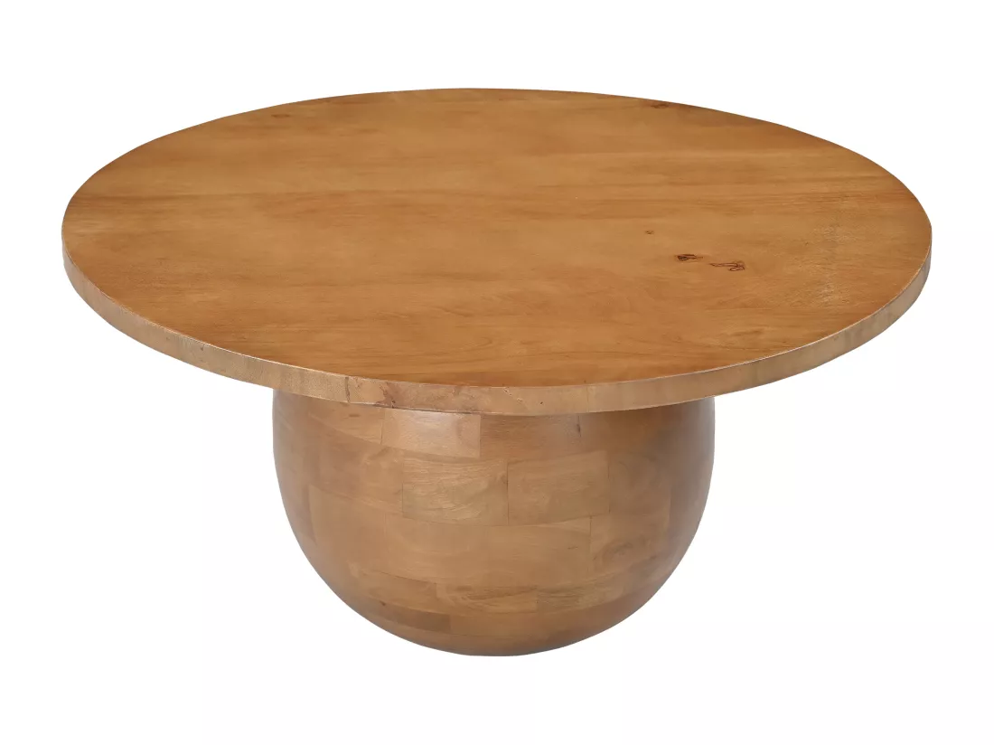 Table basse en bois de manguier - Naturel clair - SELVINA
