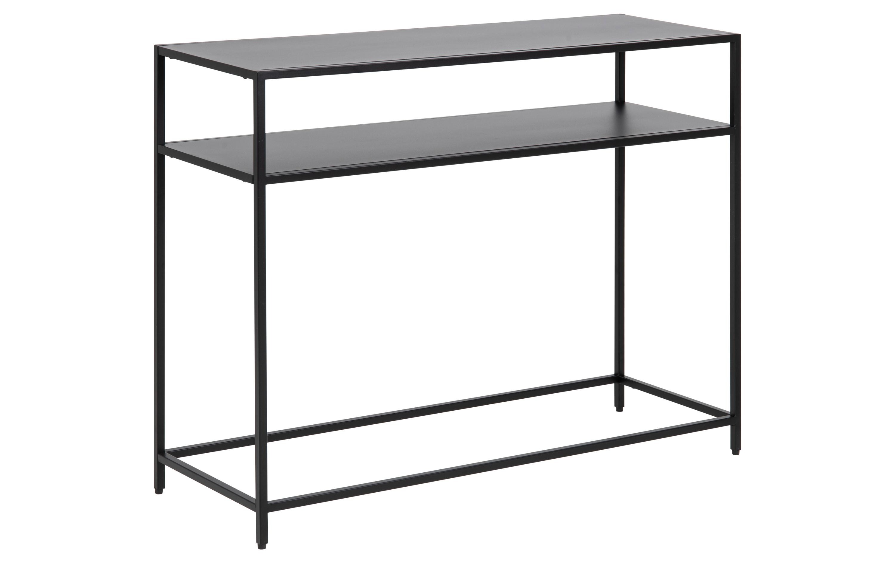 Konsolentisch Newcastle 100 x 35 x 79 cm, Schwarz<br>TV-Tisch