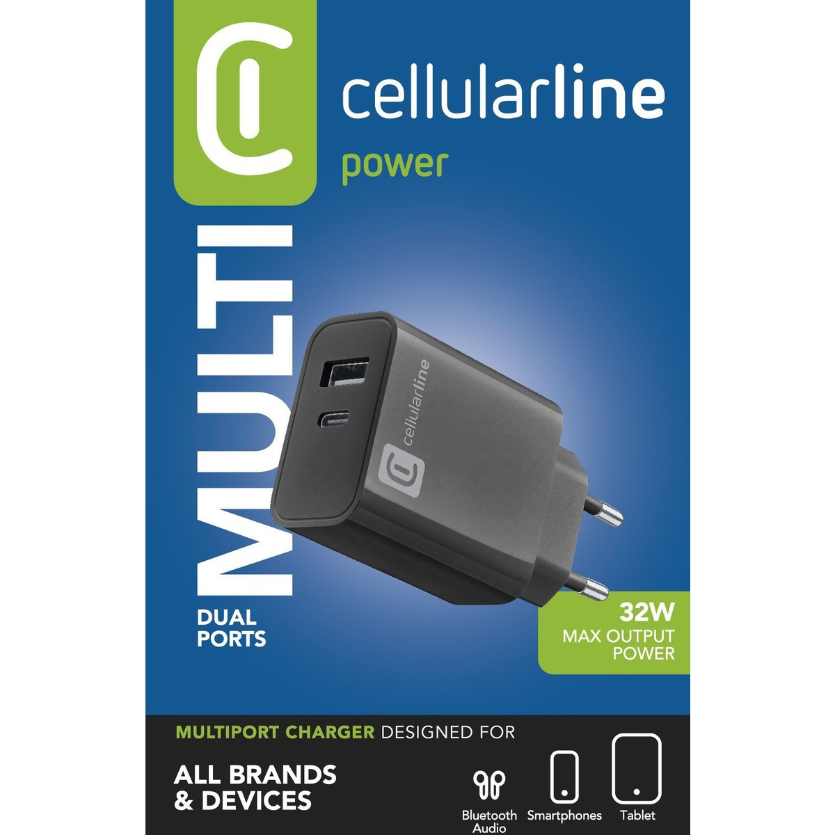 (32W) USB C / USB A Ladegerät Power Adapter Netzteil (ACHUSB2PD32WK) - Weiss