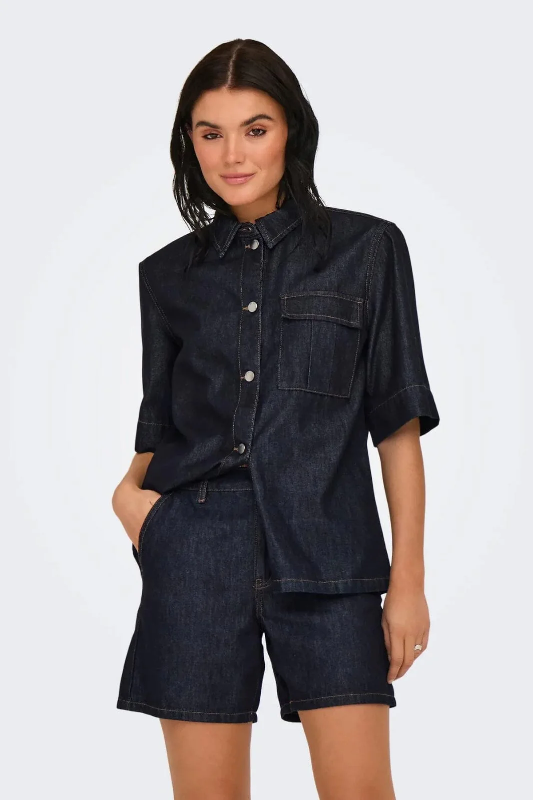 JDY Jdysansa Ss Oversize Shirt Db