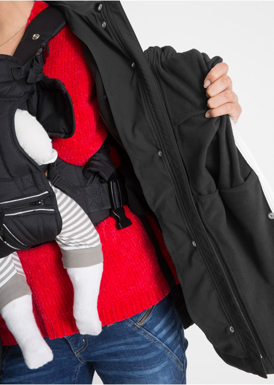 Veste softshell de grossesse et de portage
