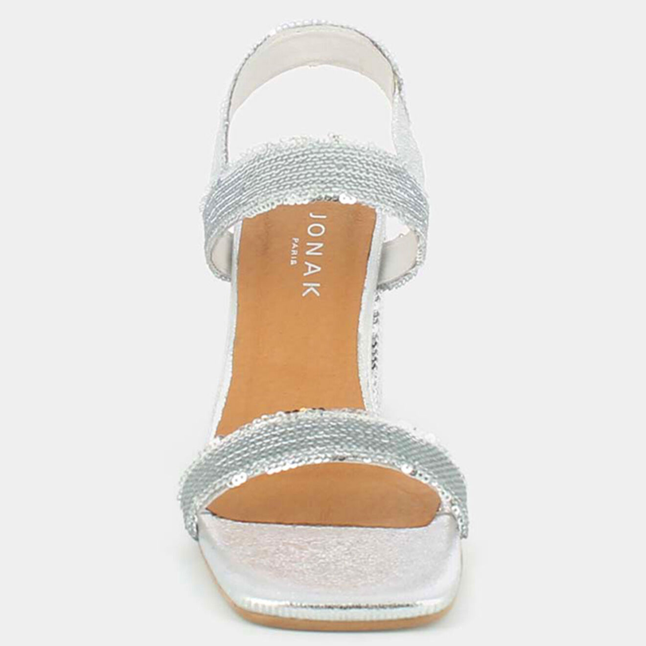 Jonak Sandales en Sequins Daline argentées - Talon 8 cm
