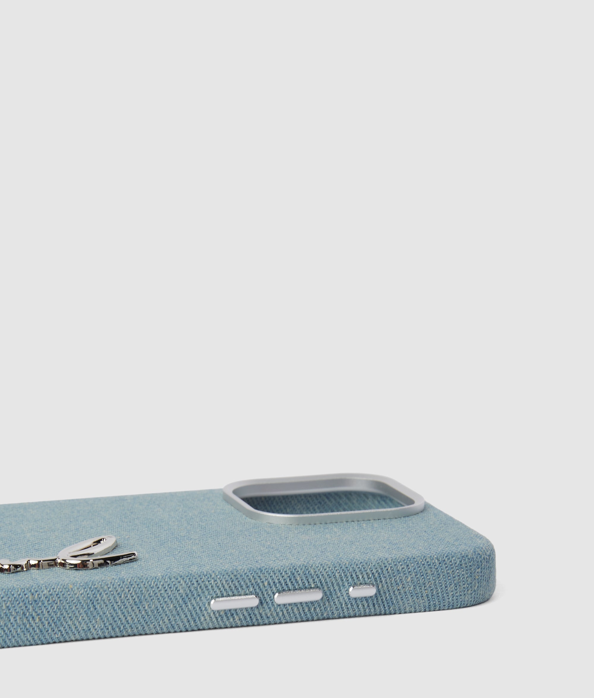 Signature denim hoesje voor iPhone 16 Pro Max
