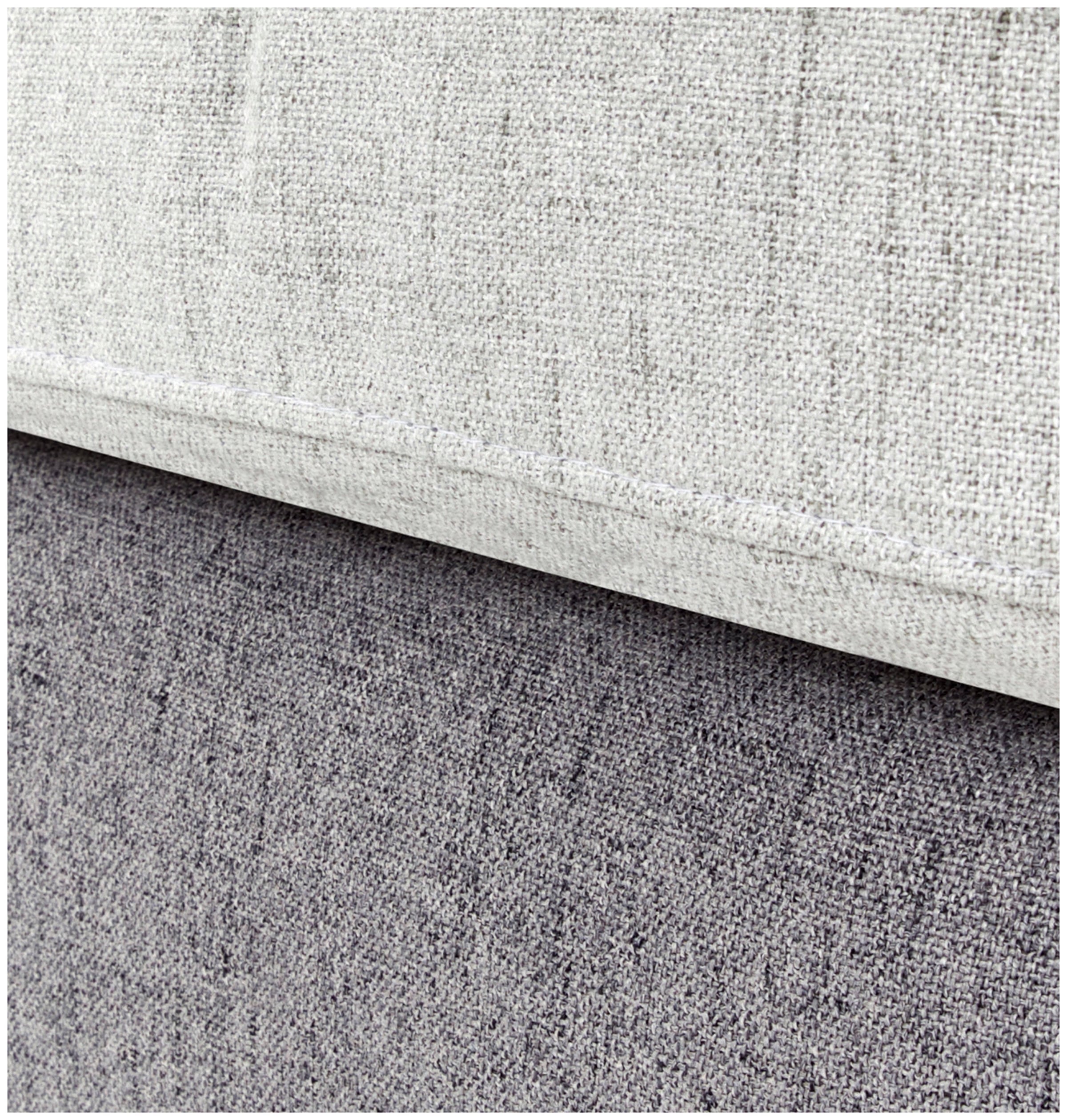 Home affaire Hocker »Salla« 2-farbig,  Bouclé oder Struktur fein, passend zum Sessel