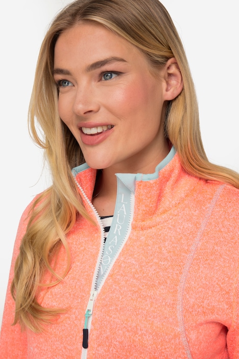 Fleecejacke, Kapuze, Schmucknähte, OEKO-TEX
