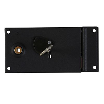 Serrure en applique horizontal Bricard noir droite