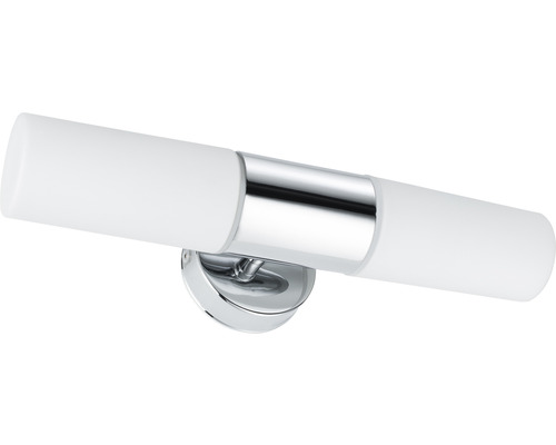Spiegellamp IP44 2-lichts B 33 cm Lenia wit/chroom