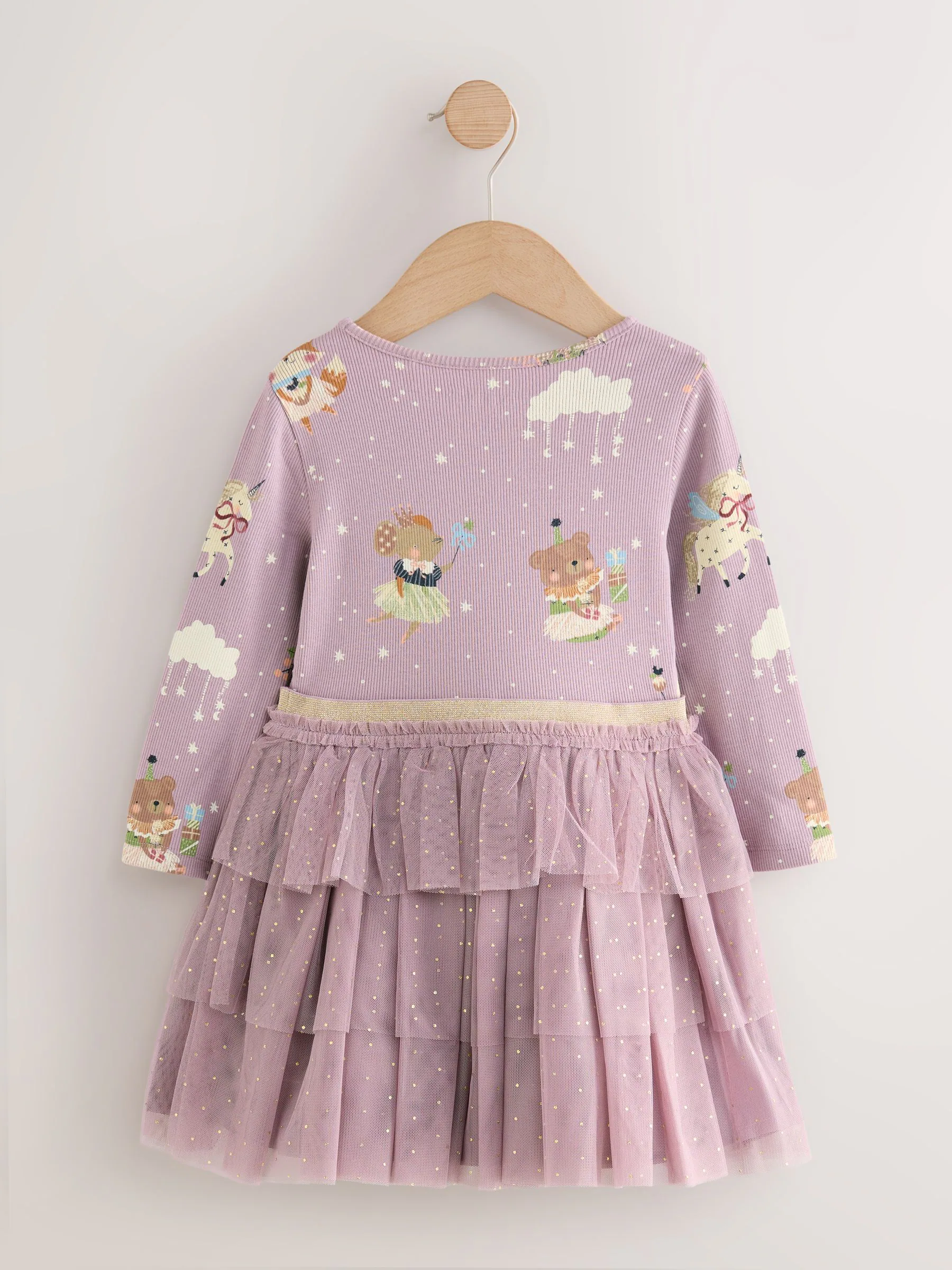 Paarse karakter - Tutu rok feestjurk (3mnd-7jr)