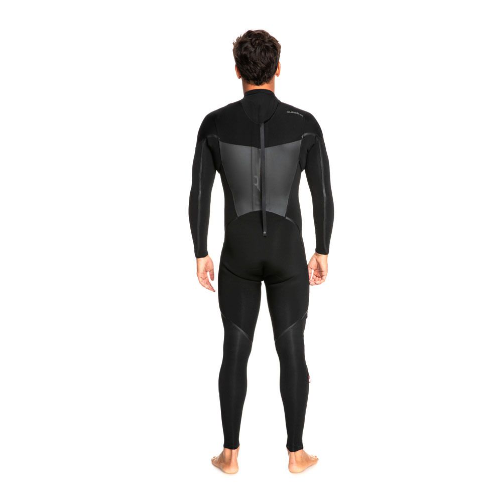Quiksilver MARATHON SESSIONS BACK ZIP - Combinaison 4/3mm Homme black