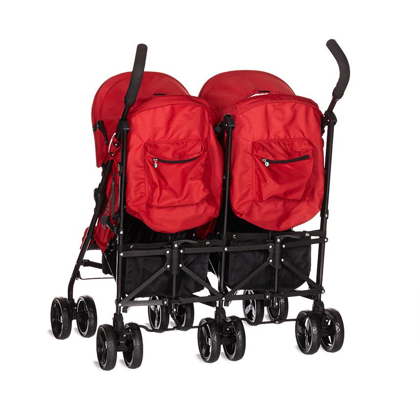 Poussette Twin - Rouge - Doré