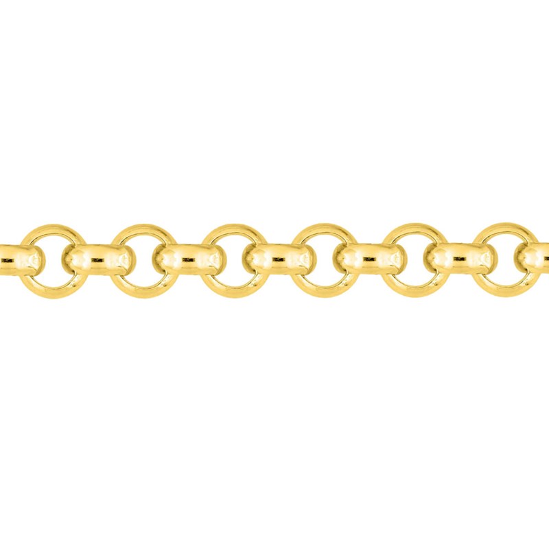 Bracelet femme 18 cm - Maille Jaseron - Or 18 Carats - Largeur 3.5 mm