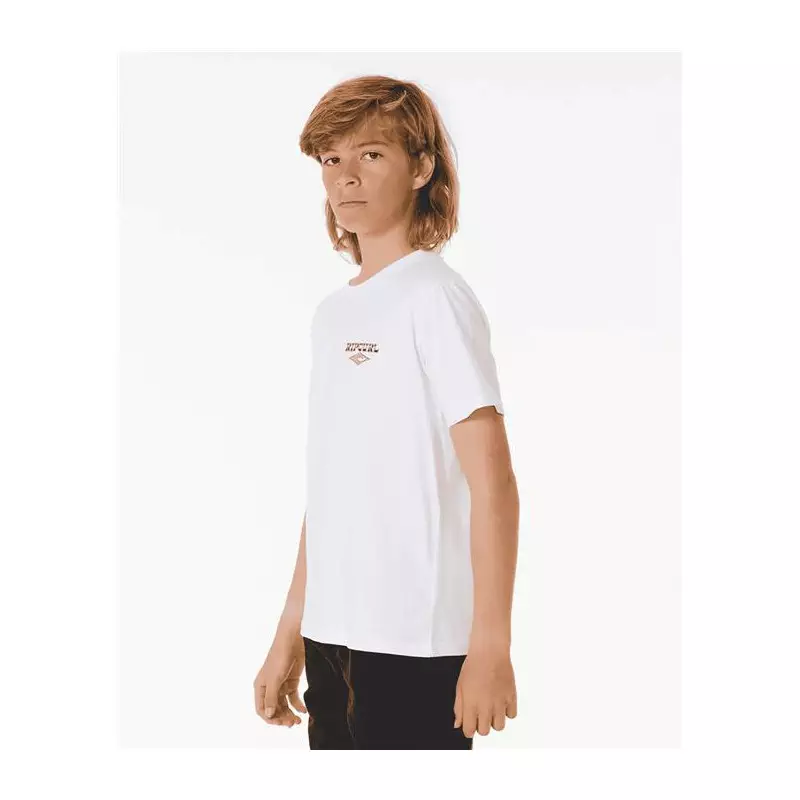 Teeshirt junior RIPCURL Shred Till Dead S/S Tee -Boy White