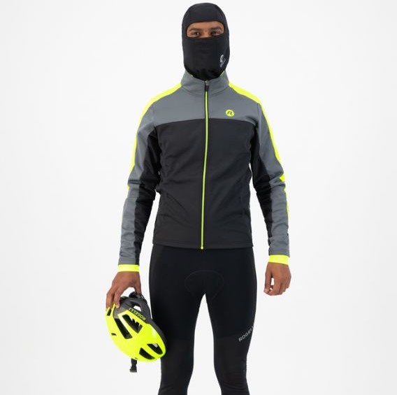 Rogelli Freeze Vinterjakke - Sort/Grå/Neon