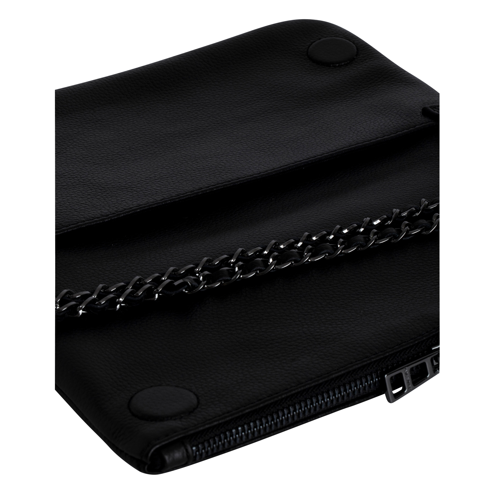 ROCK WINGS - Pochette en cuir grainé| Noir