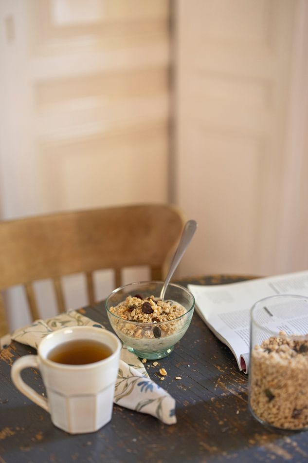 Granola, biologisch, banaan en cranberry, 375 gr