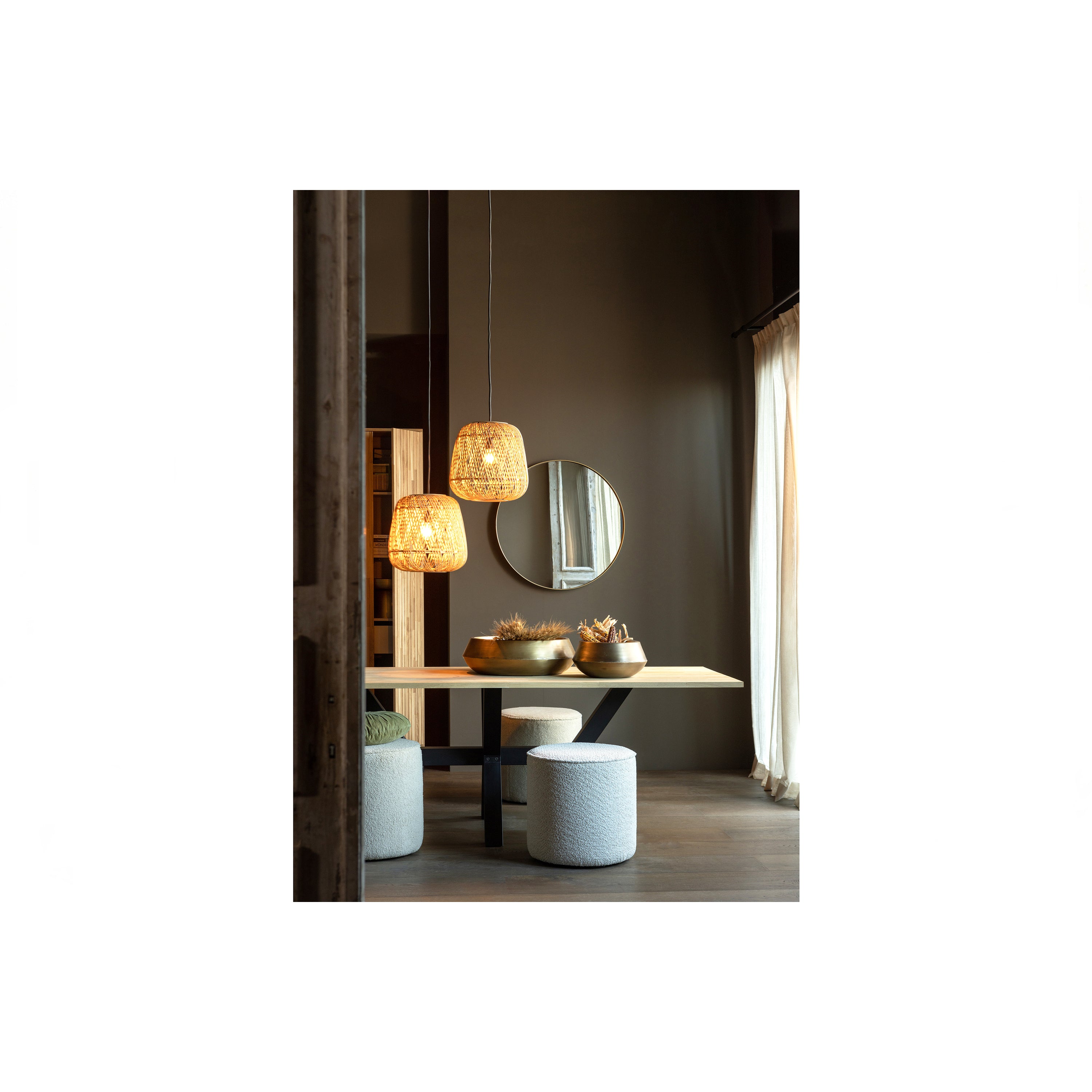 Woood Doutzen Spiegel - Goud - Ã 80 cm