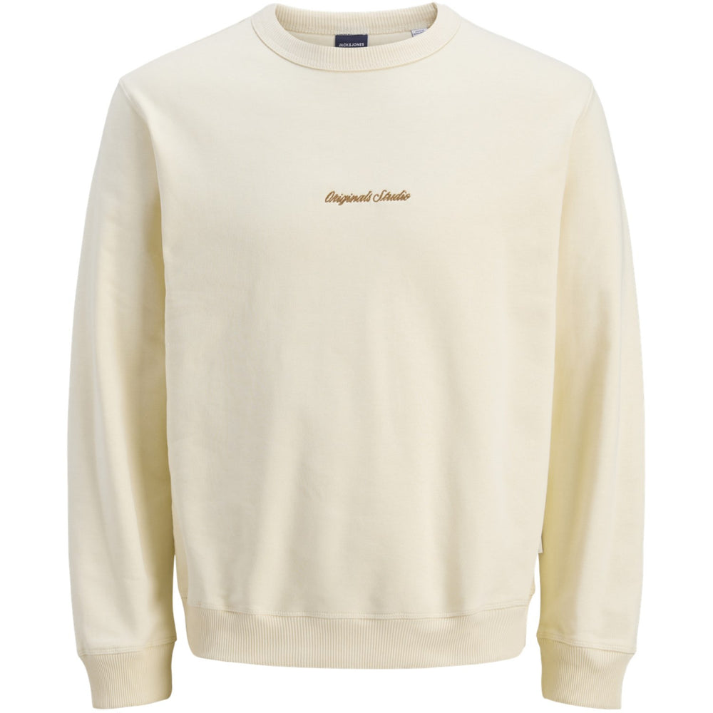 Køb Jack & Jones Junior Antique White Jornorrebro Emb Sweat Crew Noos Jnr