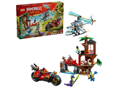 LEGO Ninjavoertuigen bij de boomhut (71857)