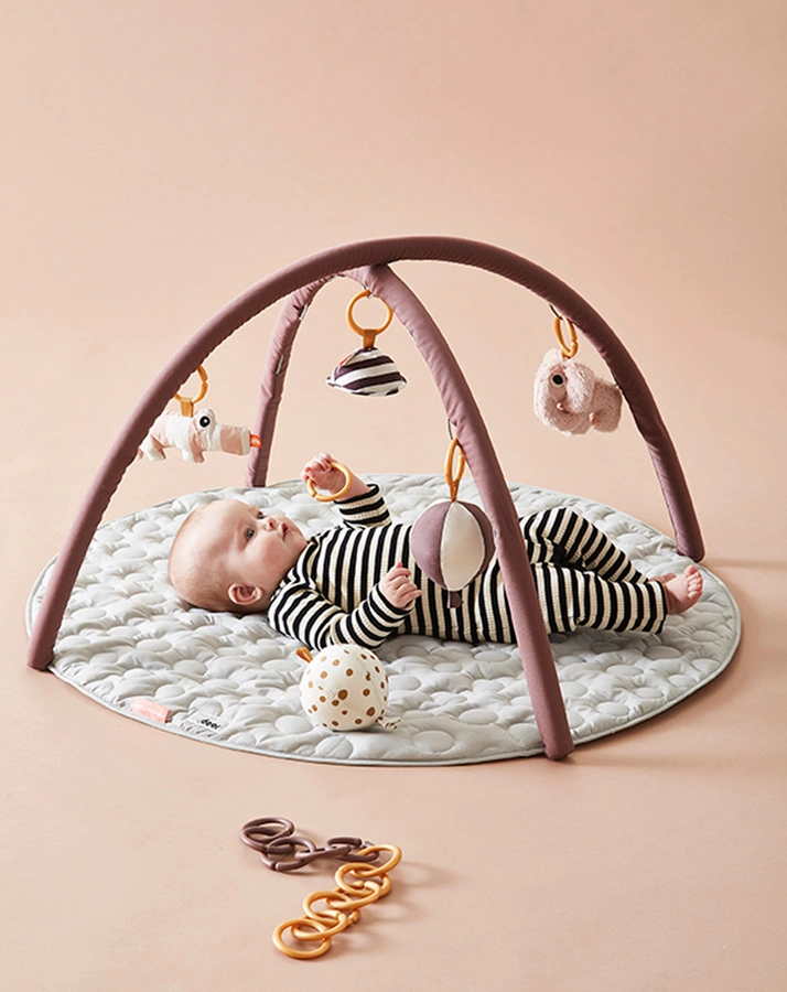 Spielbogen ACTIVITY GYM mit Matte in rosa