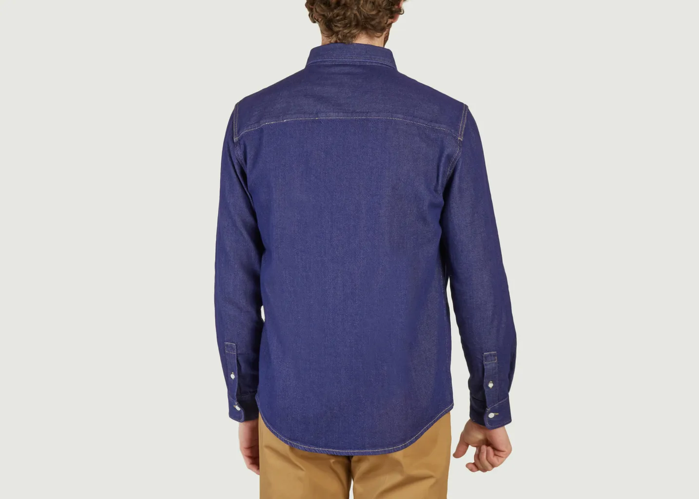 Chemise en jean casual Maison Kitsuné