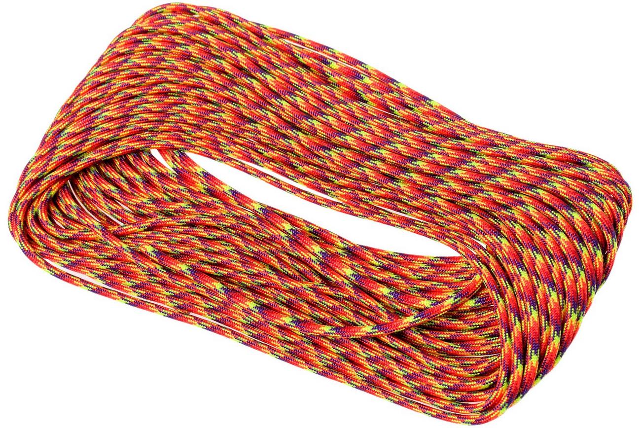 Knivesandtools 550 paracord type III, kleur: phoenix sunrise, 50 ft (15,24 m)